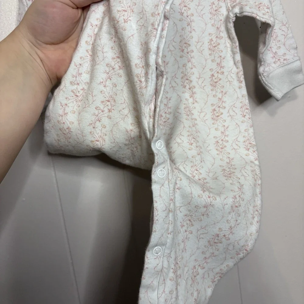 Vintage Y2K Ralph Lauren Ditsy Floral Footie Romper Baby Girl 3-6 Months‎ Cotton